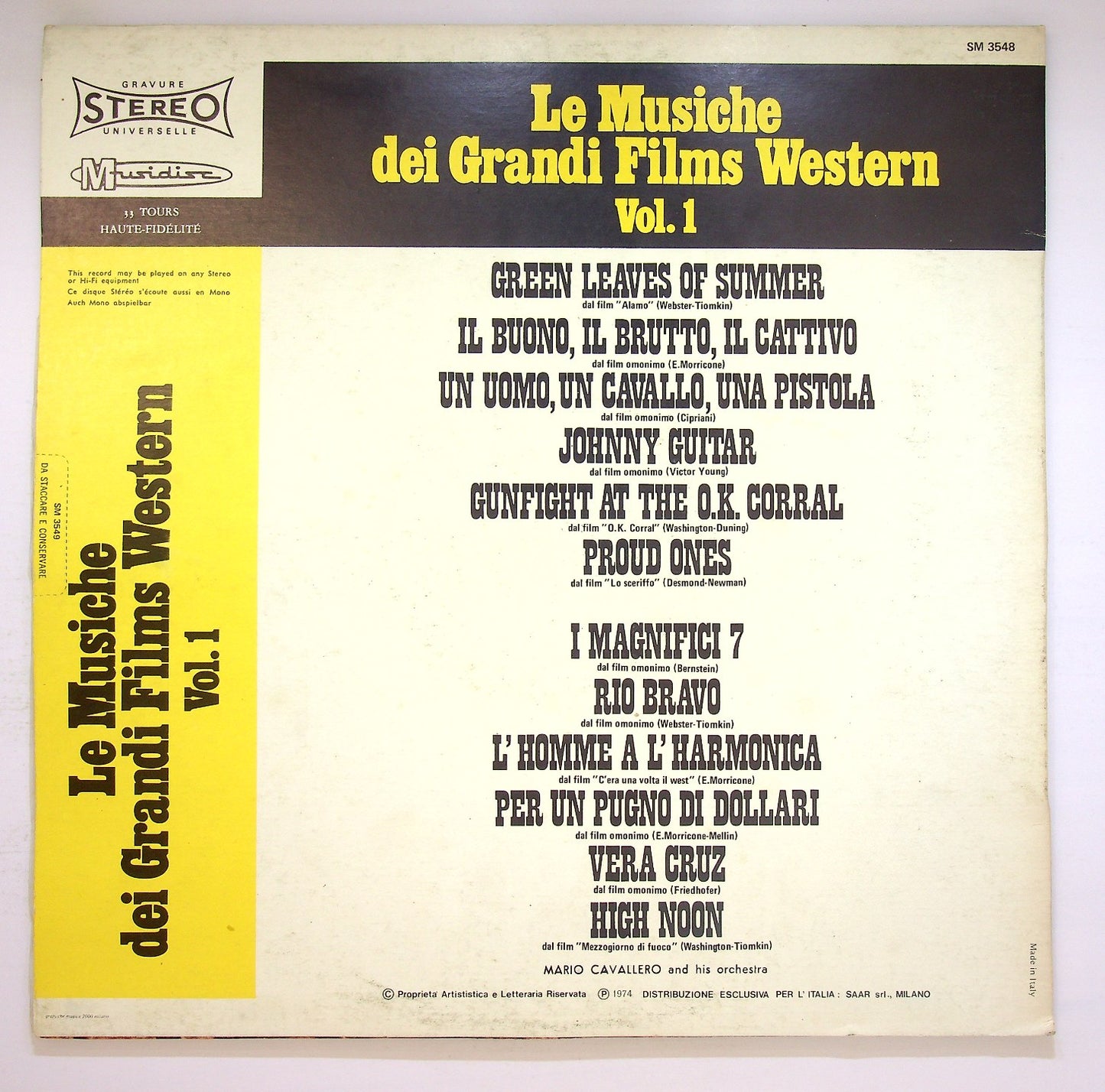 EBOND Le Musiche Dei Grandi Film Western Vol. 1 Vinile V123026