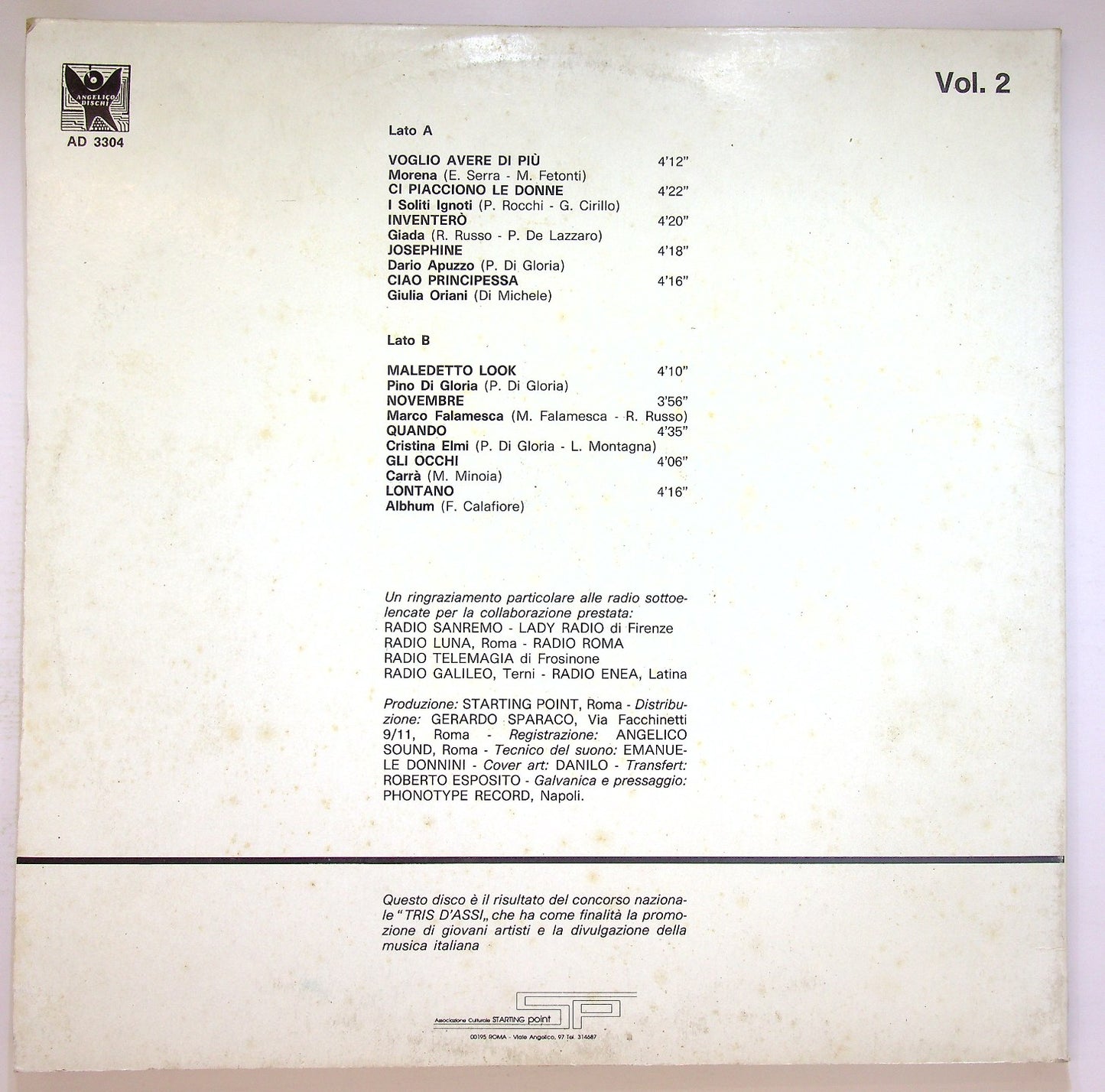 EBOND Various - Note Italiane 1989 Vinile V123059