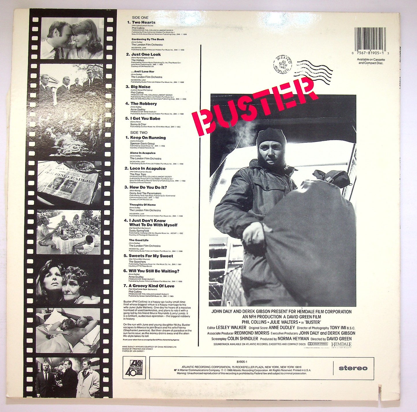 EBOND Various - Buster - Original Motion Picture Soundtrack Vinile V123065