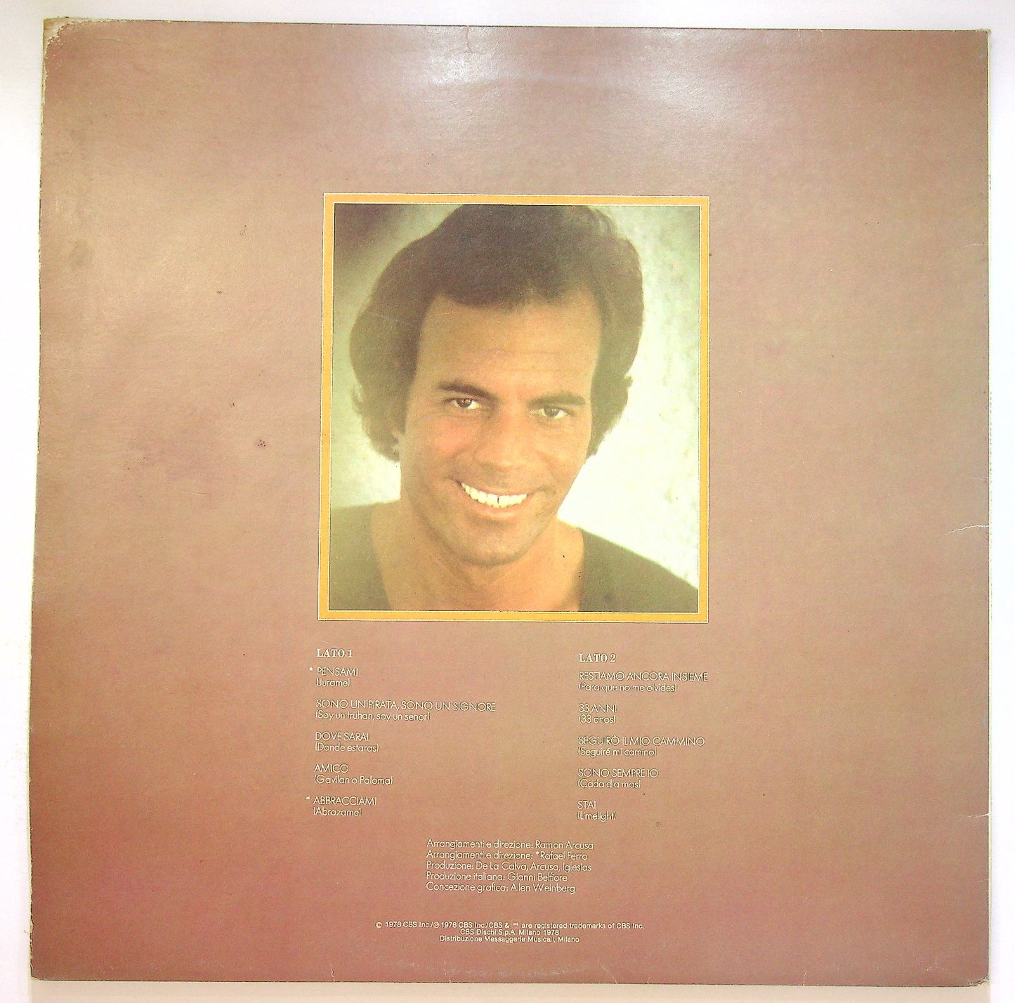 EBOND Julio Iglesias - Sono Un Pirata, Sono Un Signore Vinile V123079