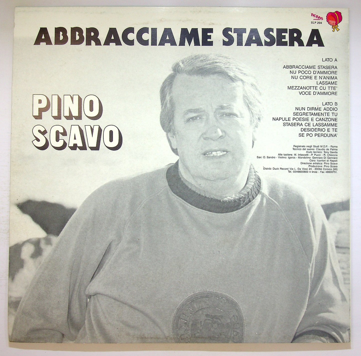EBOND Pino Scavo - Abbracciame Stasera Vinile V124056