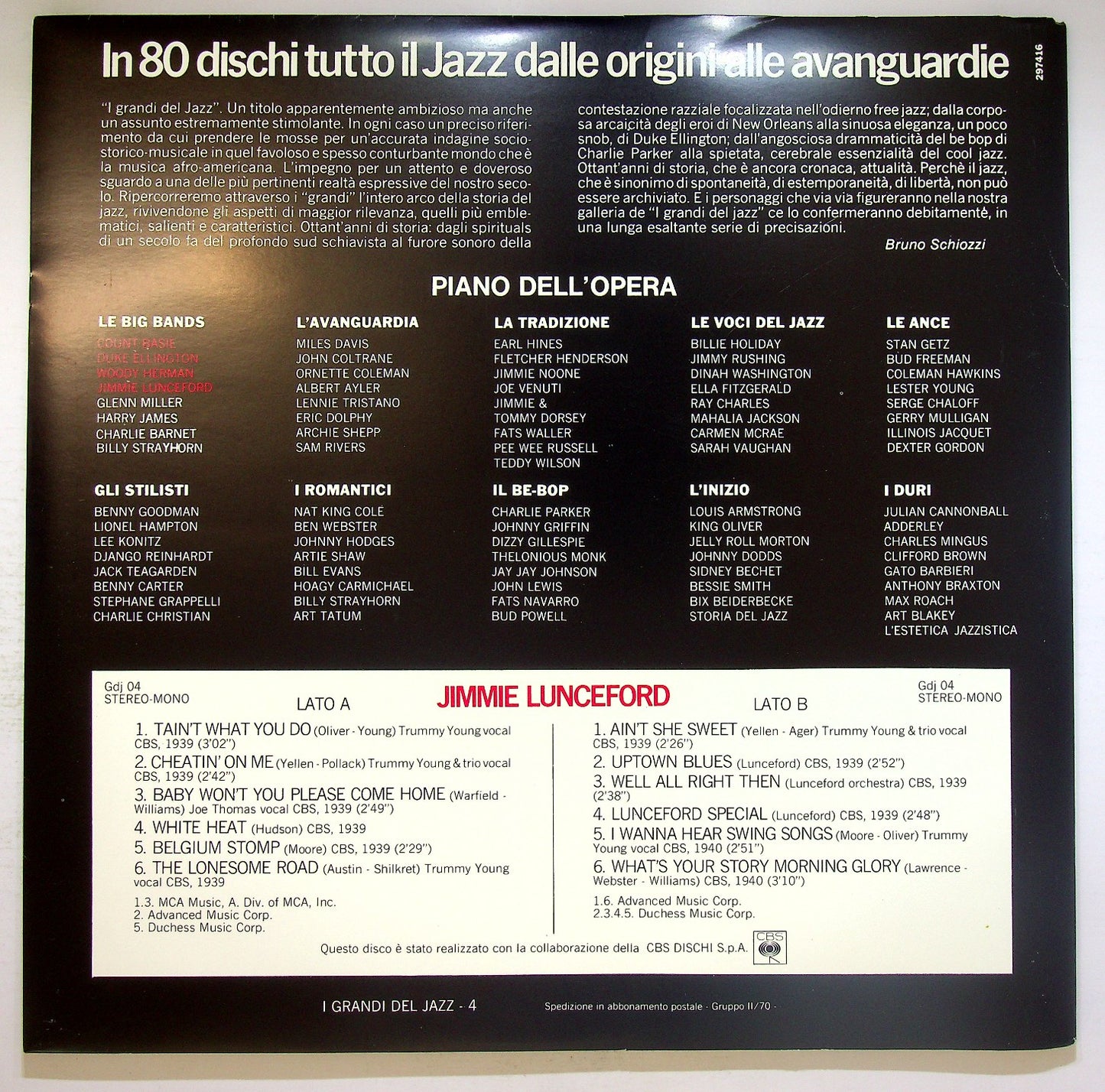 EBOND Jimmie Lunceford - Jimmie Lunceford Vinile V124096