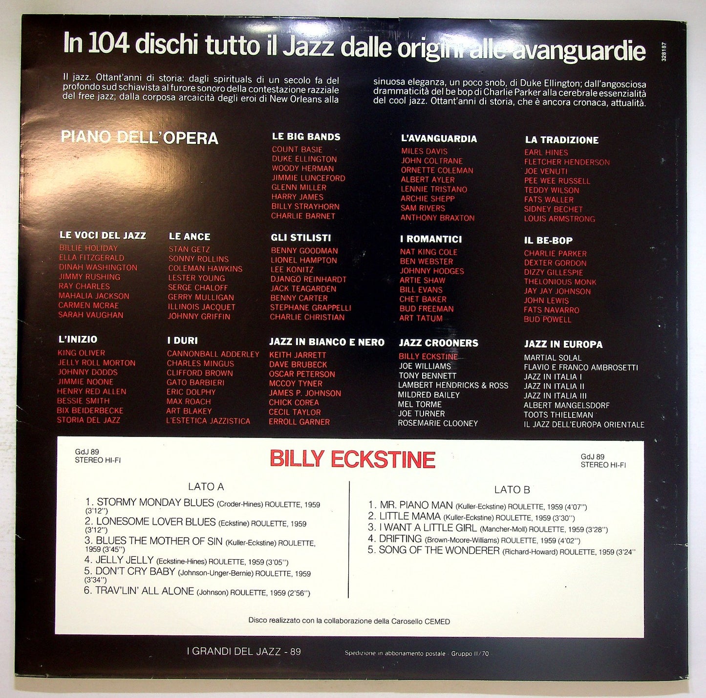 EBOND Billy Eckstine - Billy Eckstine Vinile V124103