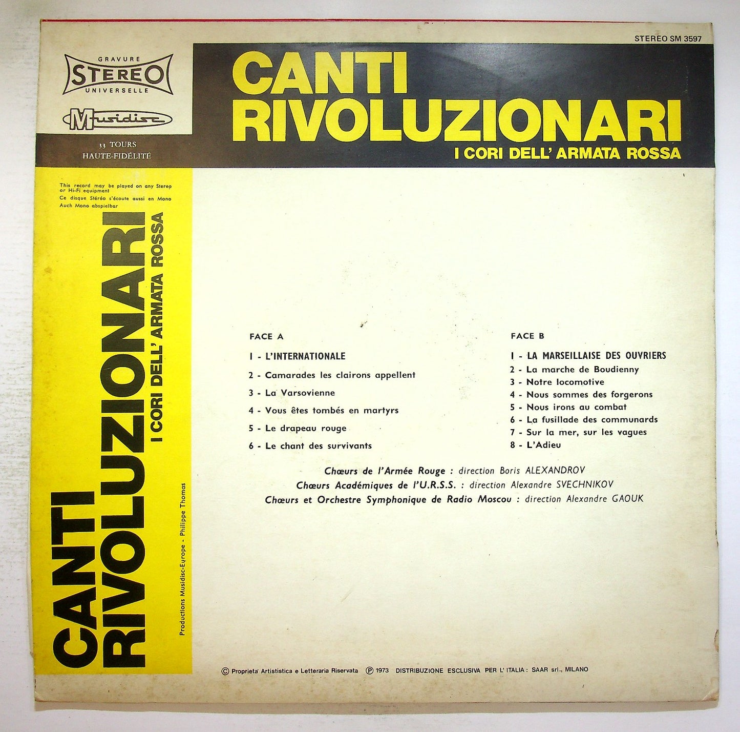 EBOND I Cori Dell'Armata Rossa - Canti Rivoluzionari Vinile V124132