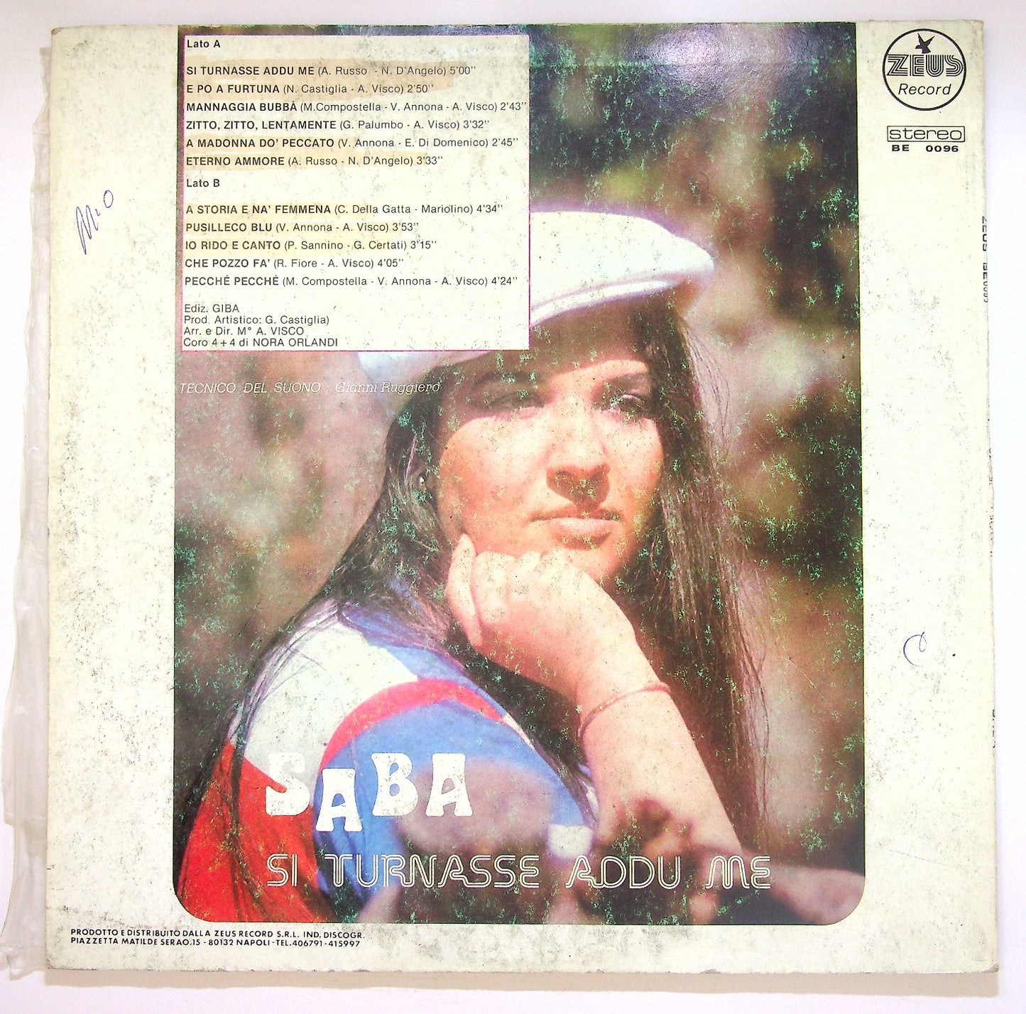 EBOND Saba - Si Turnasse Addu Me Vinile V124143