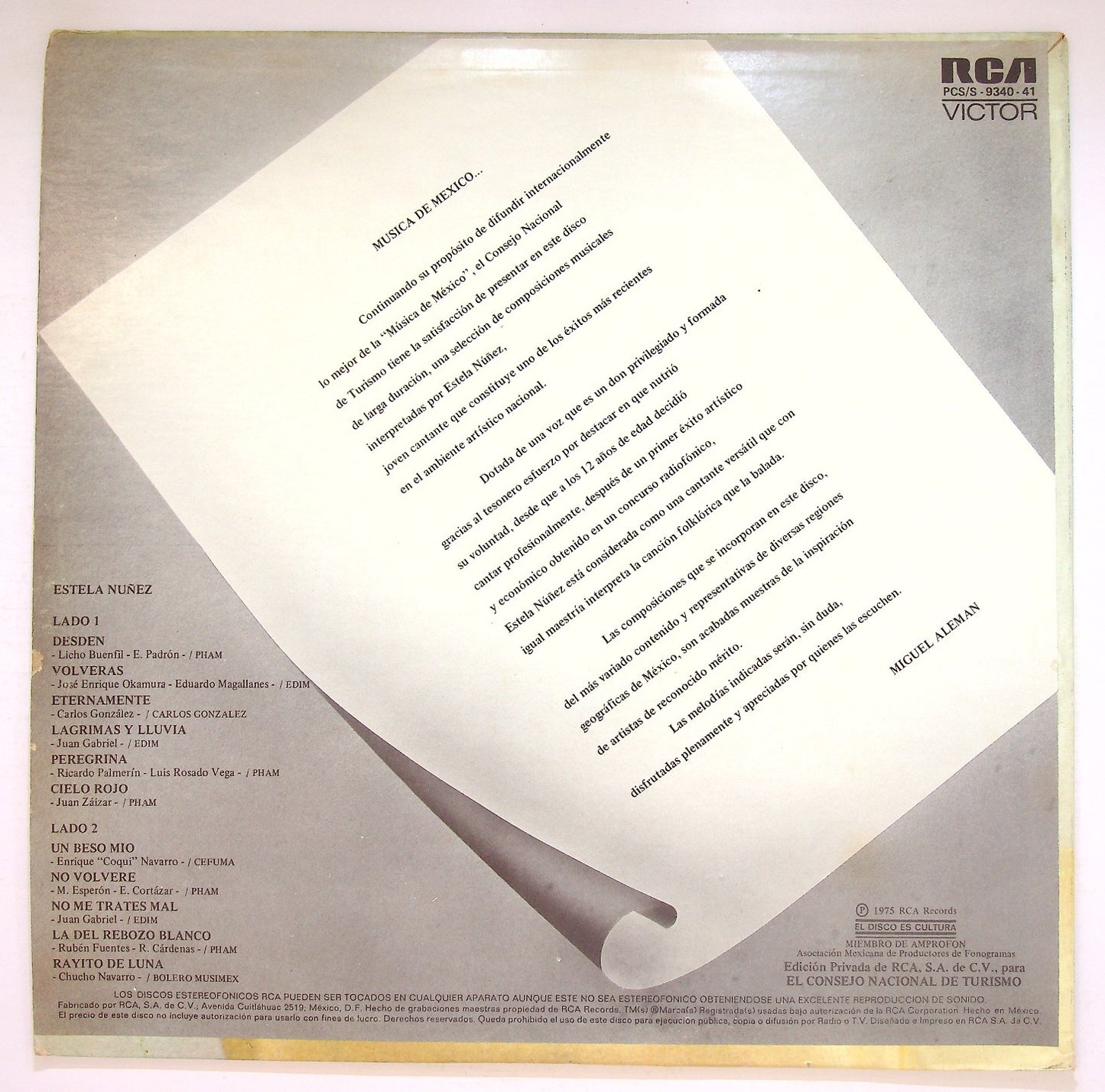 EBOND Estela Nunez - Musica De Mexico Vinile V125019