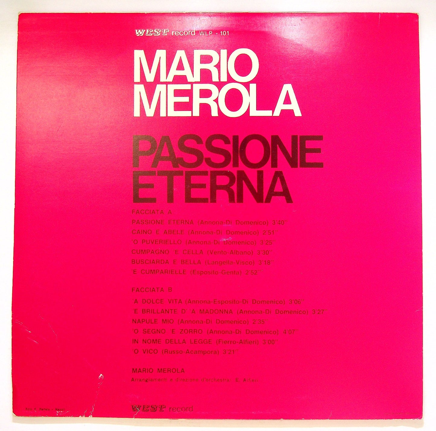 EBOND Mario Merola - Passione Eterna Vinile V125032