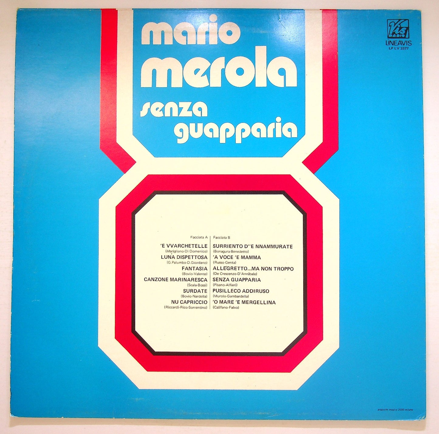 EBOND Mario Merola - Senza Guapparia Vinile V125033