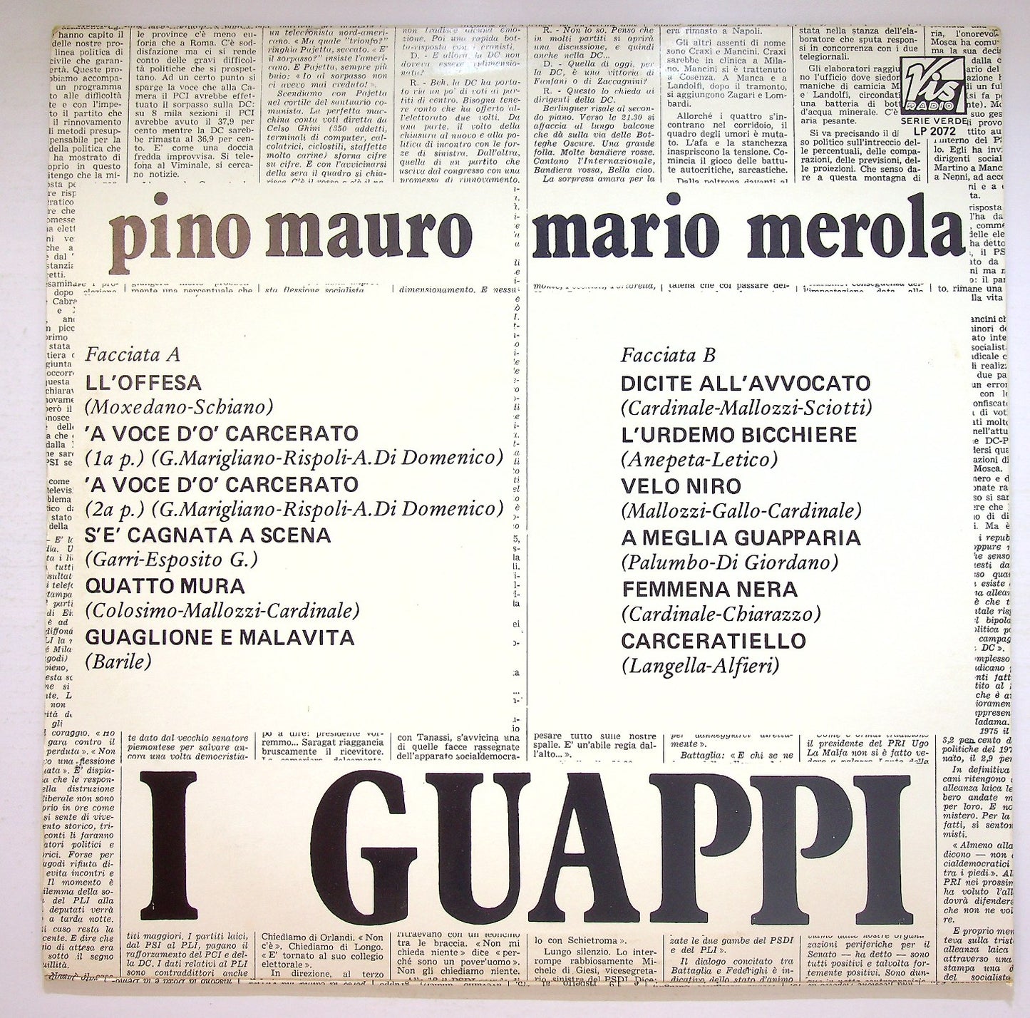 EBOND Pino Mauro / Mario Merola - I Guappi Vinile V125036