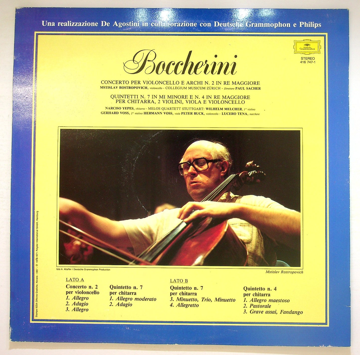 EBOND Boccherini - Concerto N. 2 Per Violoncello Vinile V125054