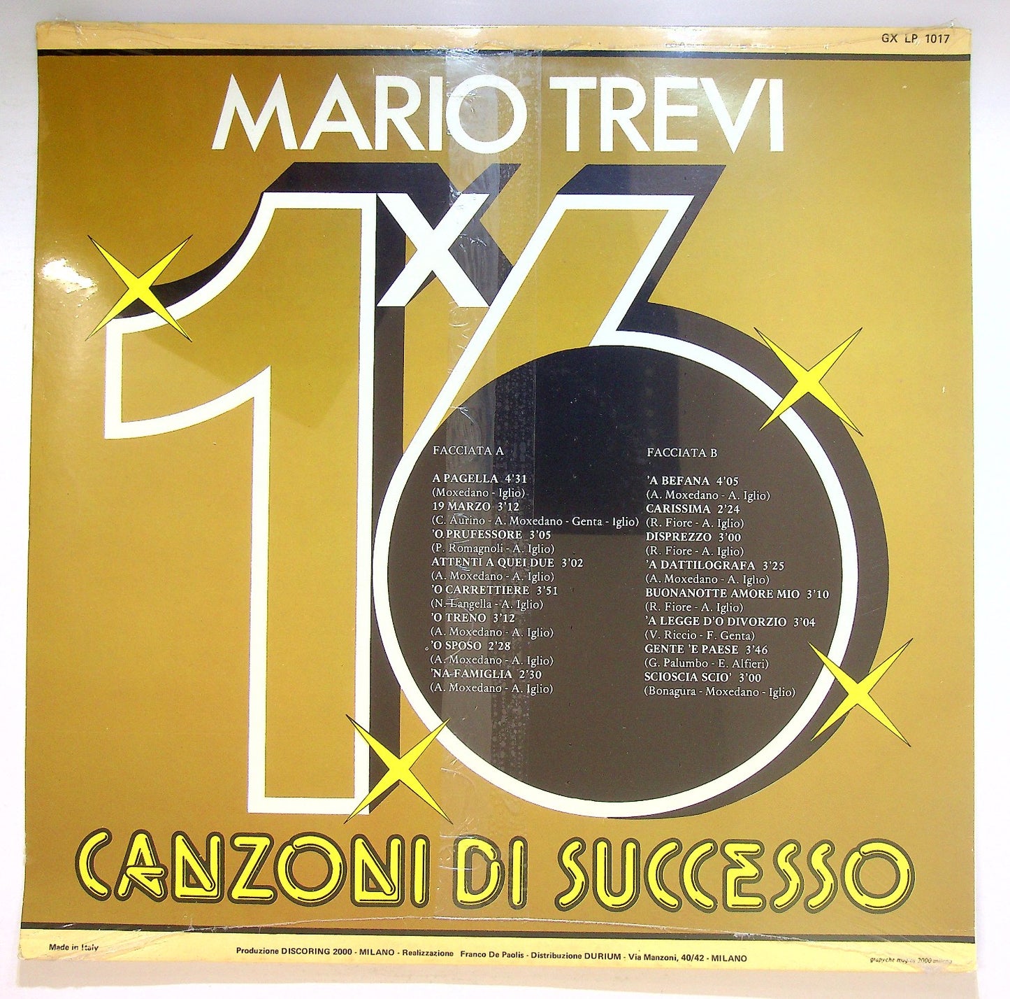 EBOND Mario Trevi - 16 Canzoni Di Successo Vinile V125065
