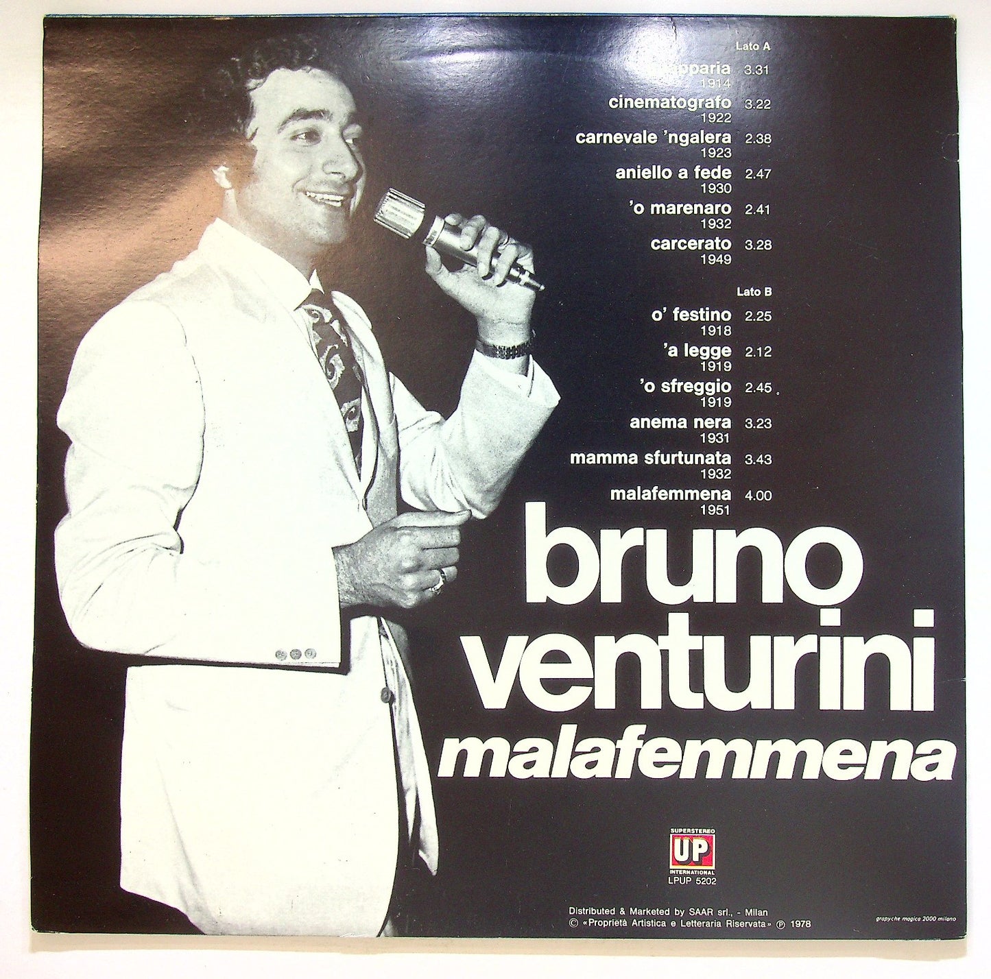 EBOND Bruno Venturini - Malafemmena Vinile V125072
