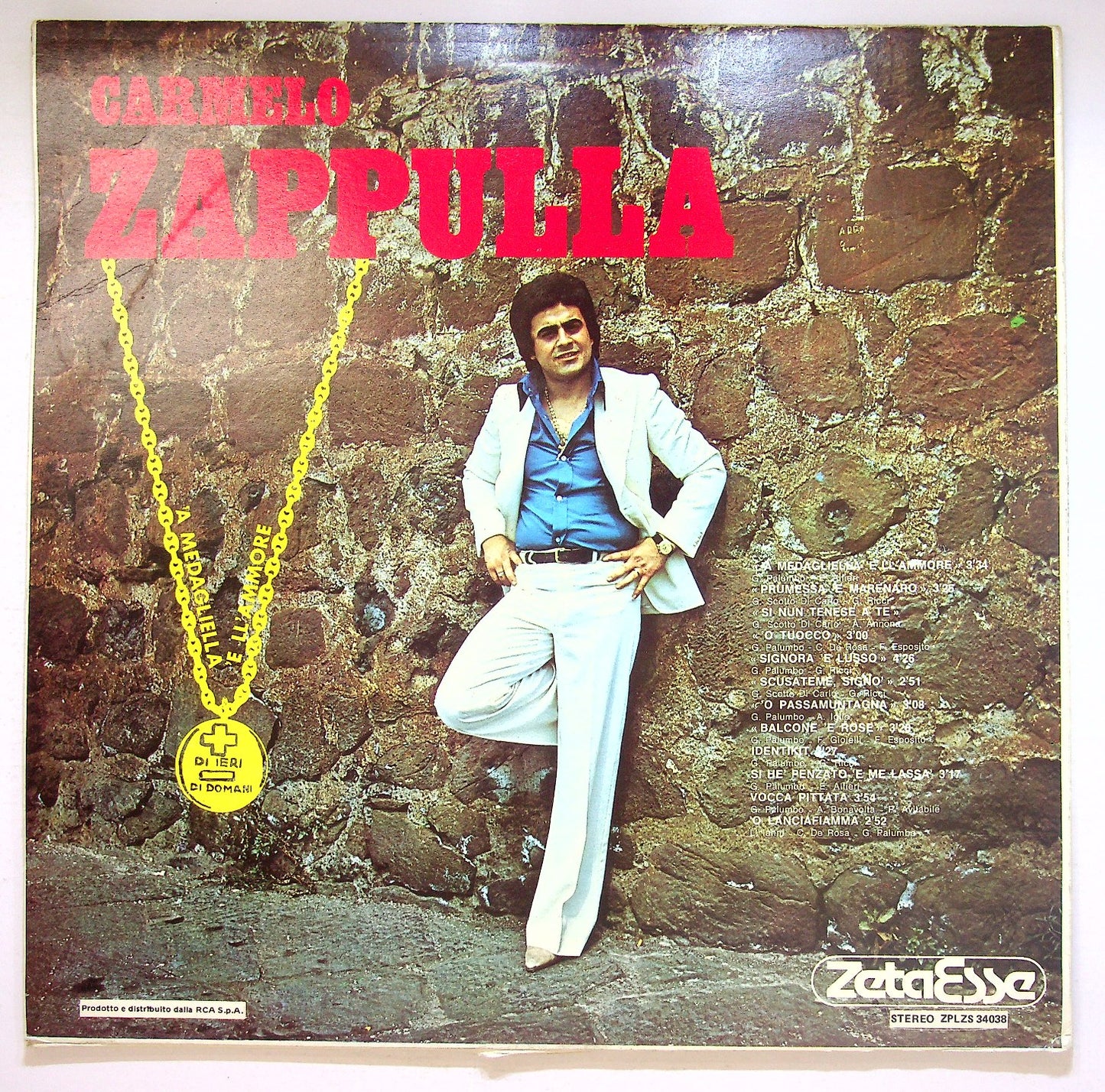 EBOND Carmelo Zappulla - 'A Medagliella 'E Ll'Ammore Vinile V125075