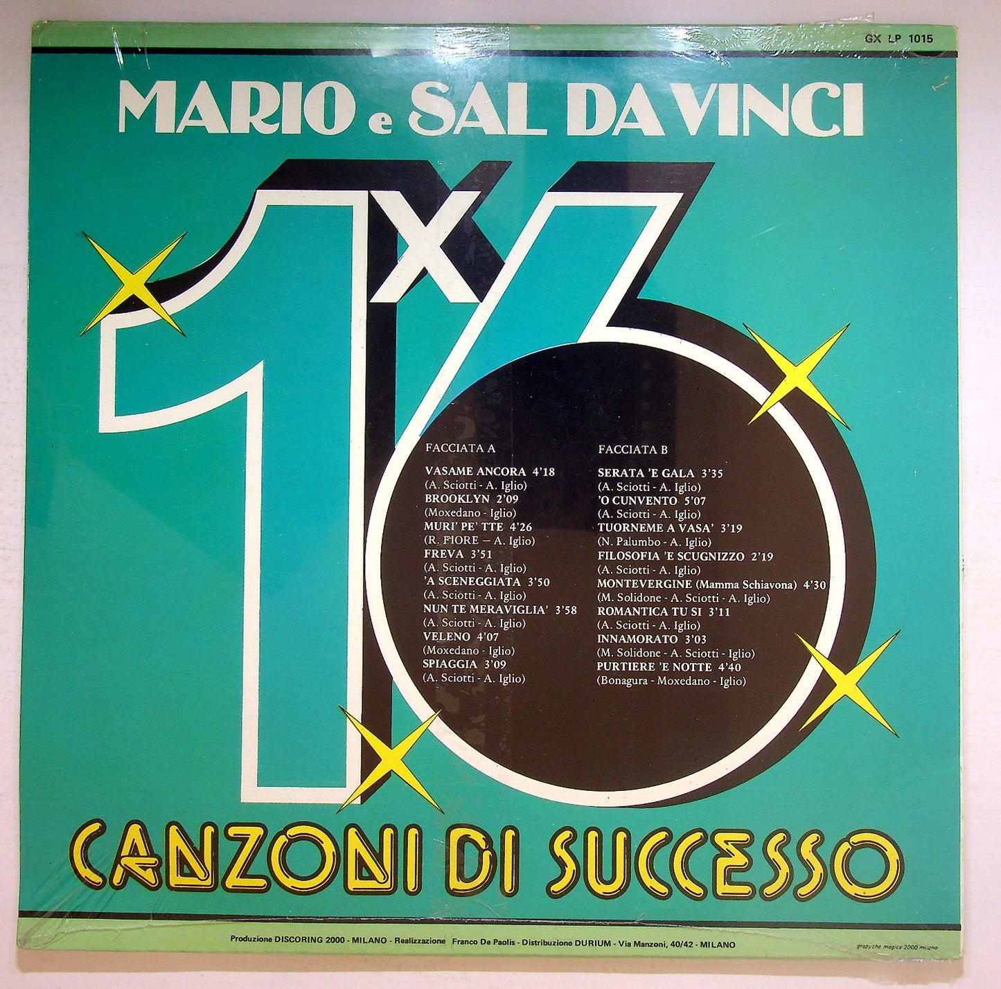 EBOND Mario E Sal Da Vinci - 16 Canzoni Di Successo Vinile V125096