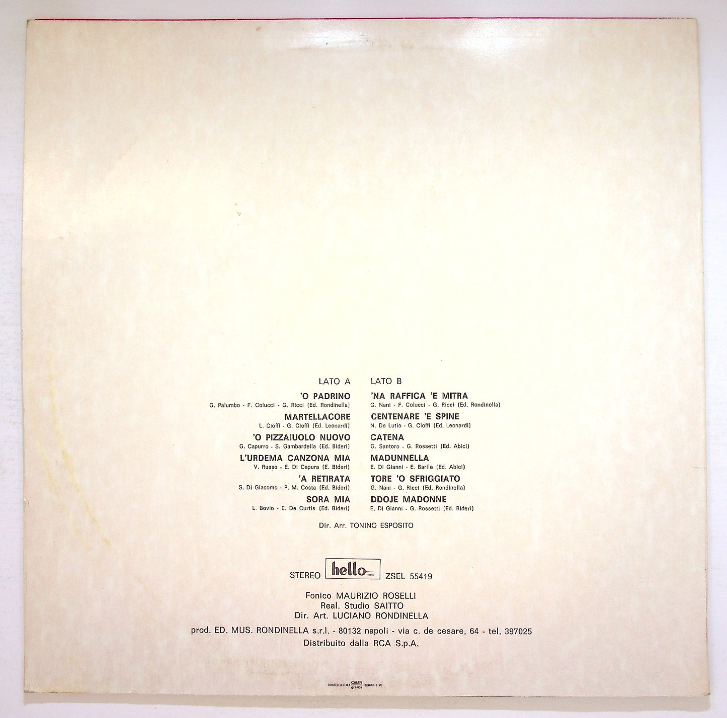 EBOND Pino Mauro - Vol. 5 Vinile V125104