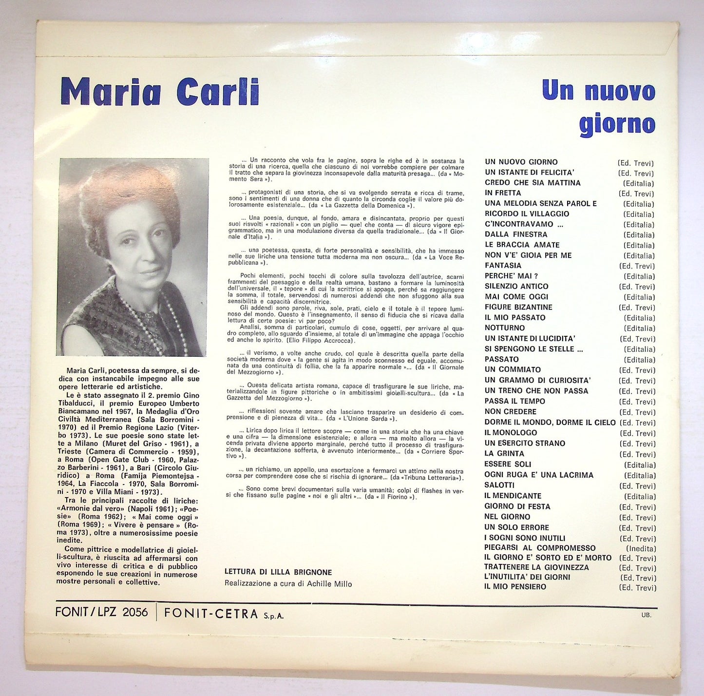 EBOND Lilla Brignone - Un Nuovo Giorno Vinile V125136