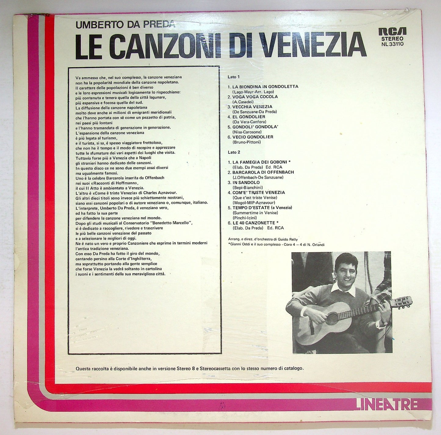 EBOND Umberto Da Preda - Le Canzoni Di Venezia Vinile V125149