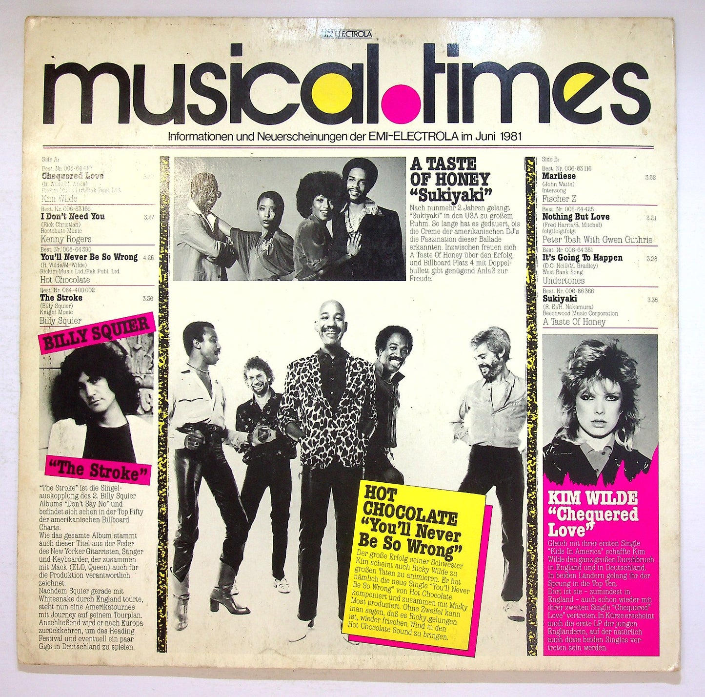 EBOND Various - Musical Times • Ausgabe 6'81 Vinile V126002