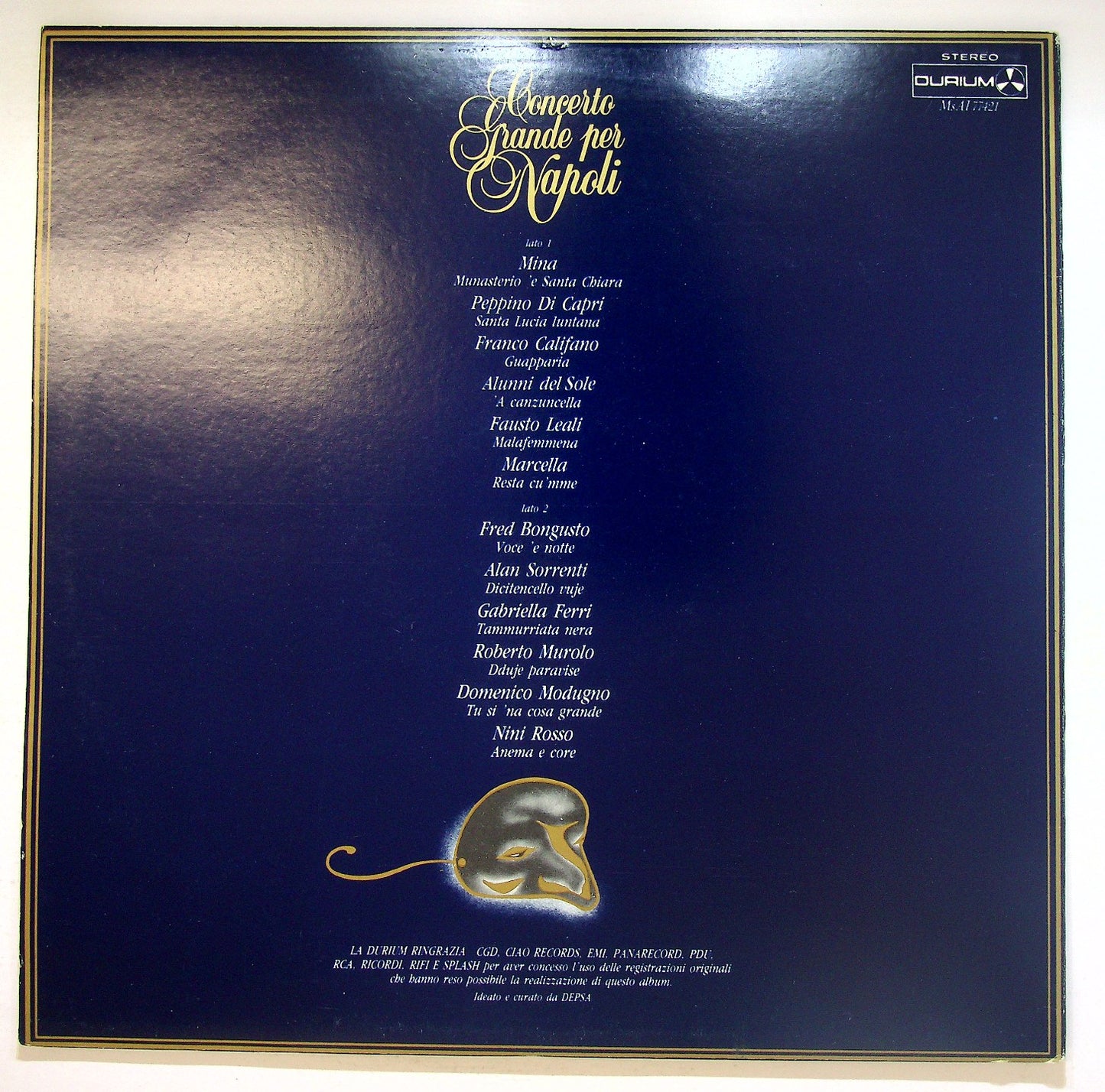EBOND Various - Concerto Grande Per Napoli Vinile V126008