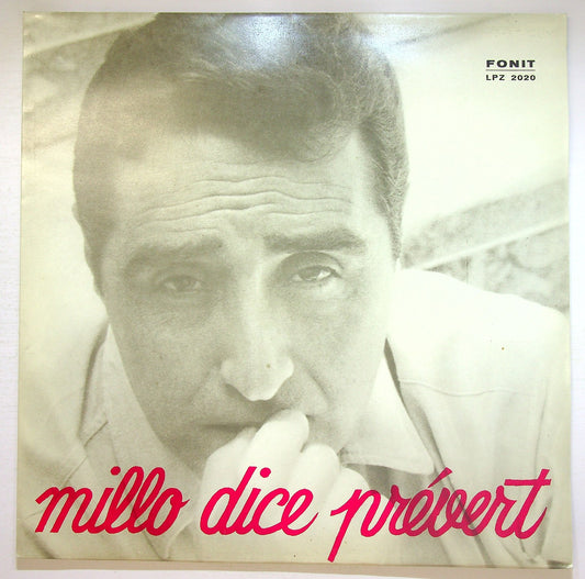 EBOND Jacques Prevert , Achille Millo - Millo Dice Prevert Vinile V126020
