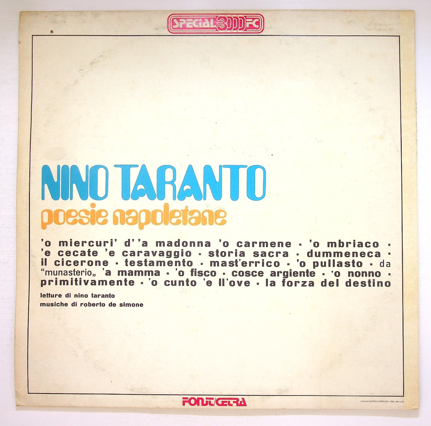 EBOND Nino Taranto - Poesie Napoletane Vol. 1° Vinile V126035