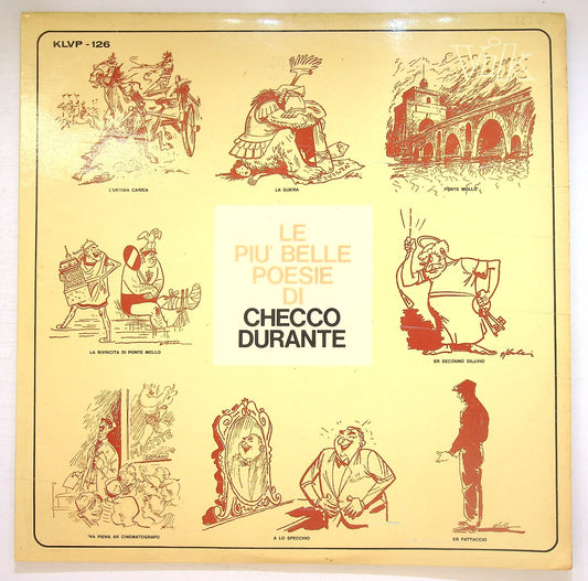 EBOND Checco Durante - Le Piu Belle Poesie Di Checco Durante Vinile V126037