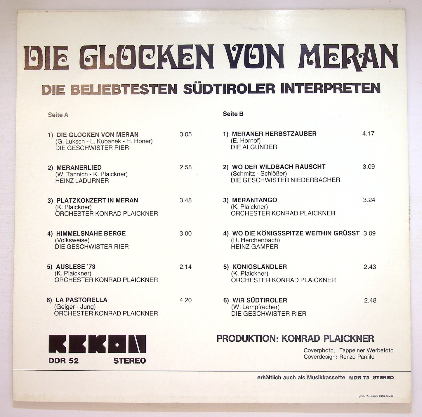 EBOND Die Glocken Von Meran Vinile V126038