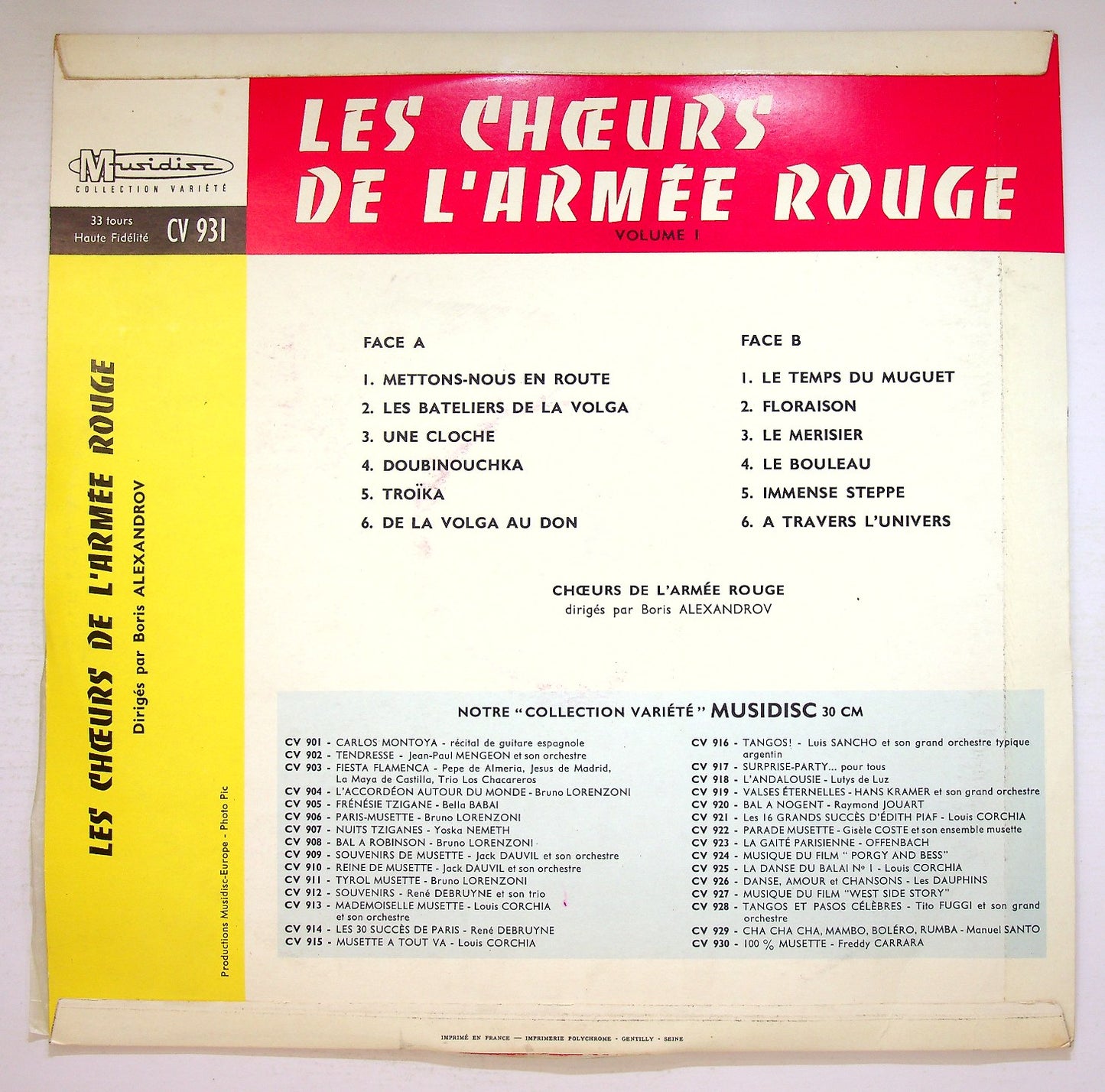 EBOND Les Choeurs De L'armee Rouge (Volume 1) Vinile V126048