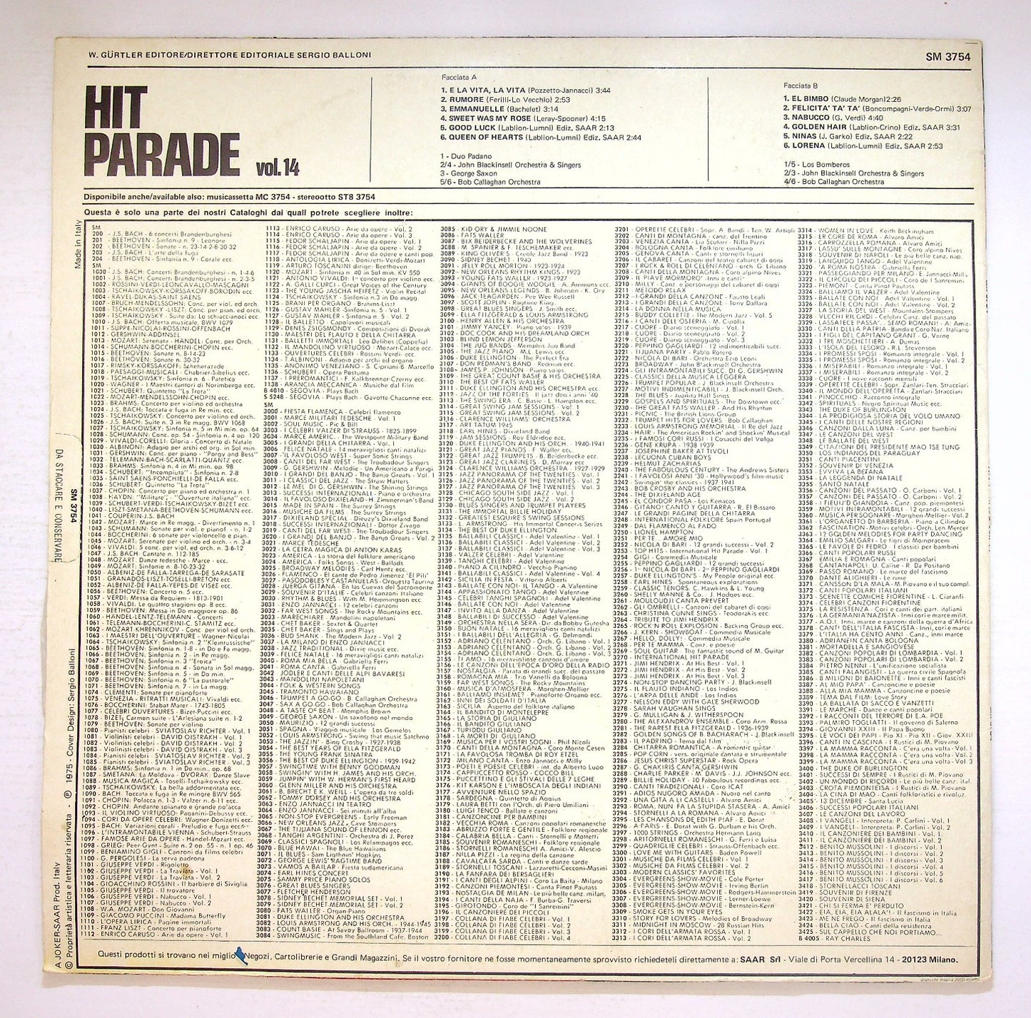 EBOND Various - Hit Parade Vol. 14 Vinile V126049