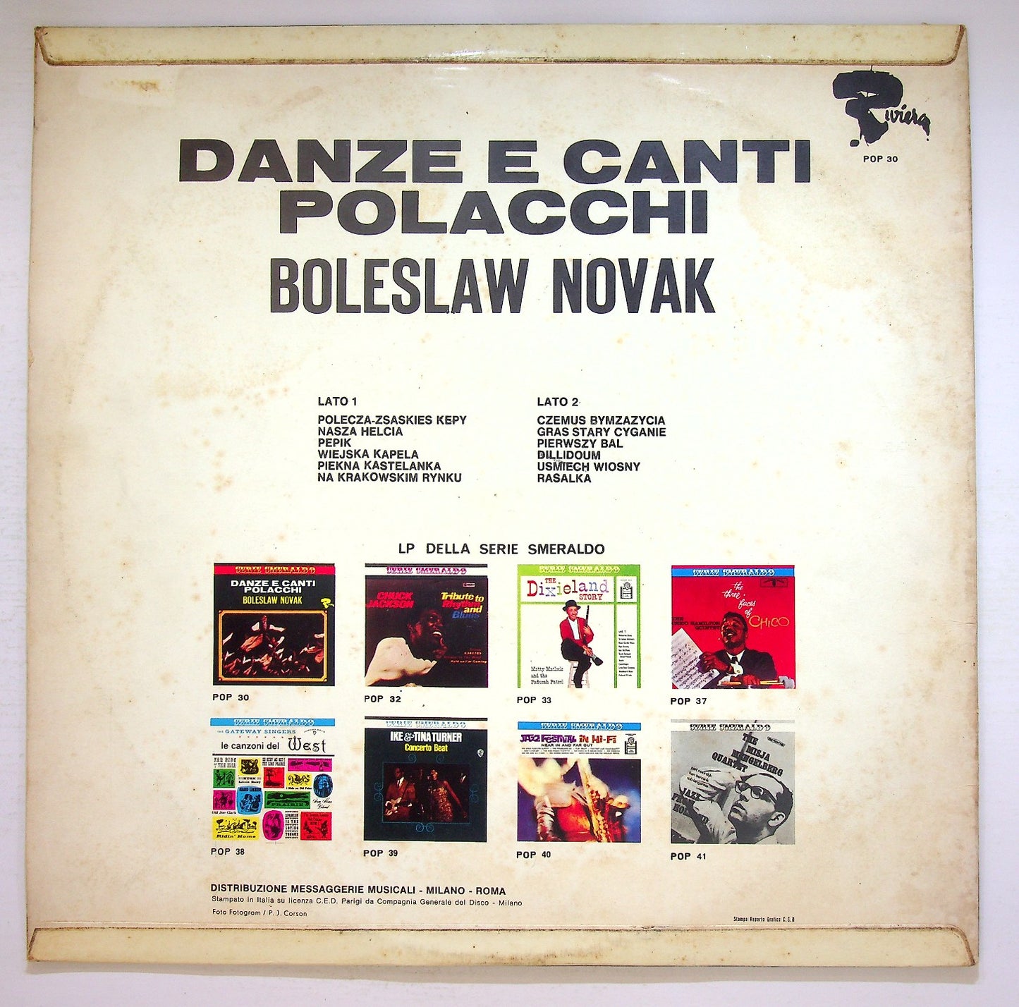EBOND Boleslaw Novak - Danze E Canti Polacchi Vinile V126061