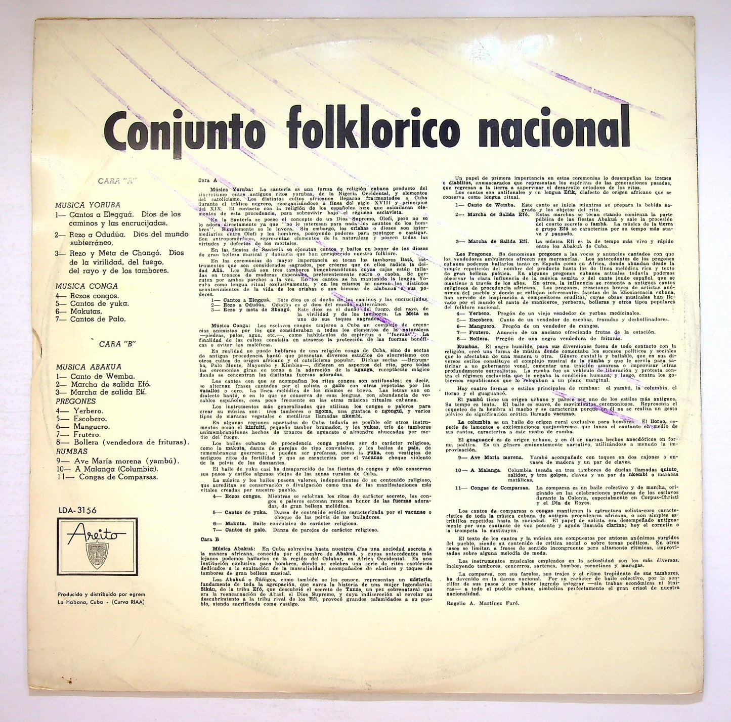 EBOND Conjunto Folklorico Nacional - Conjunto Folklorico Nacional Vinile V126079