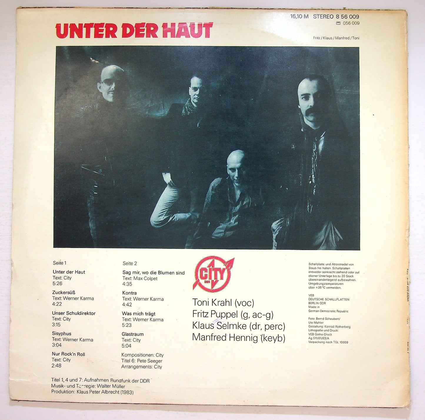 EBOND City - Unter Der Haut Vinile V126102