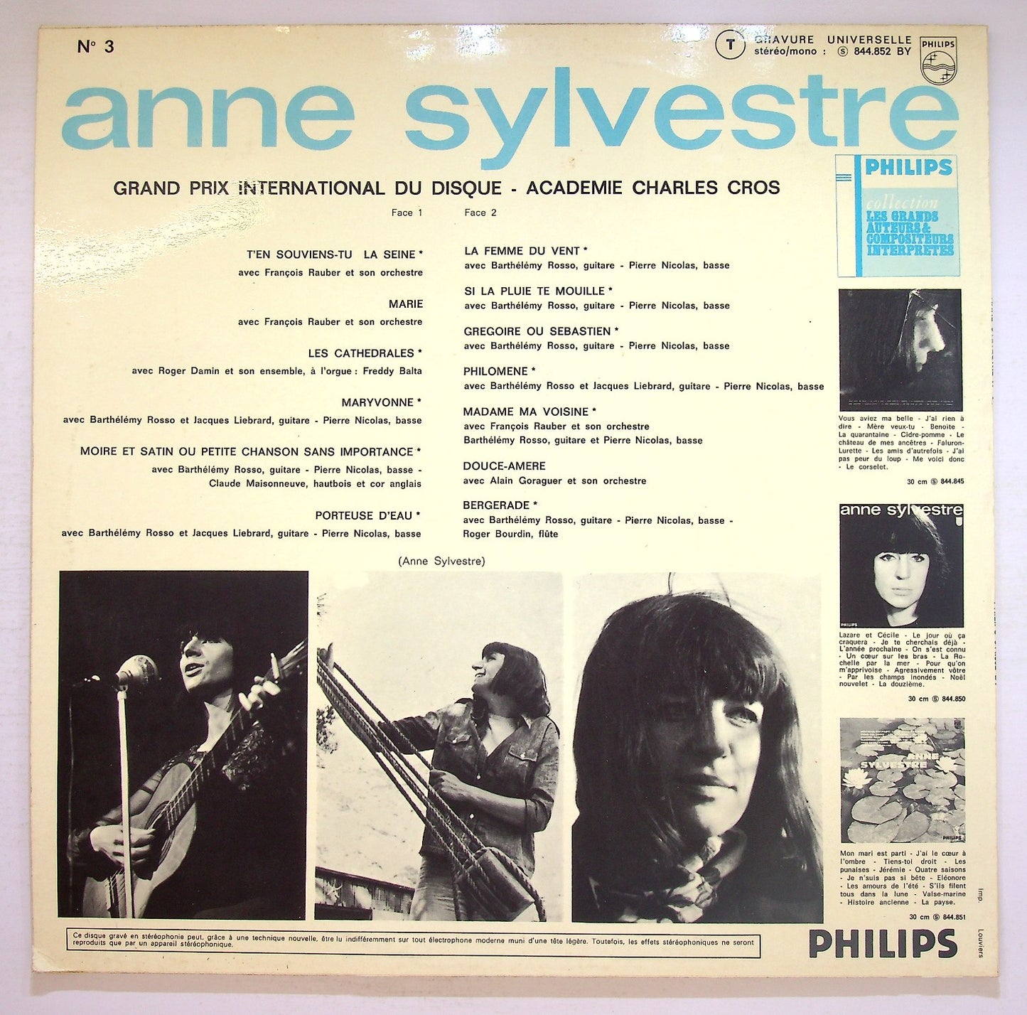 EBOND Anne Sylvestre - Anne Sylvestre N°3 Vinile V126114