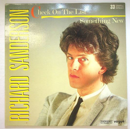 EBOND Richard Sanderson - Check On The List / Something New Vinile V126148