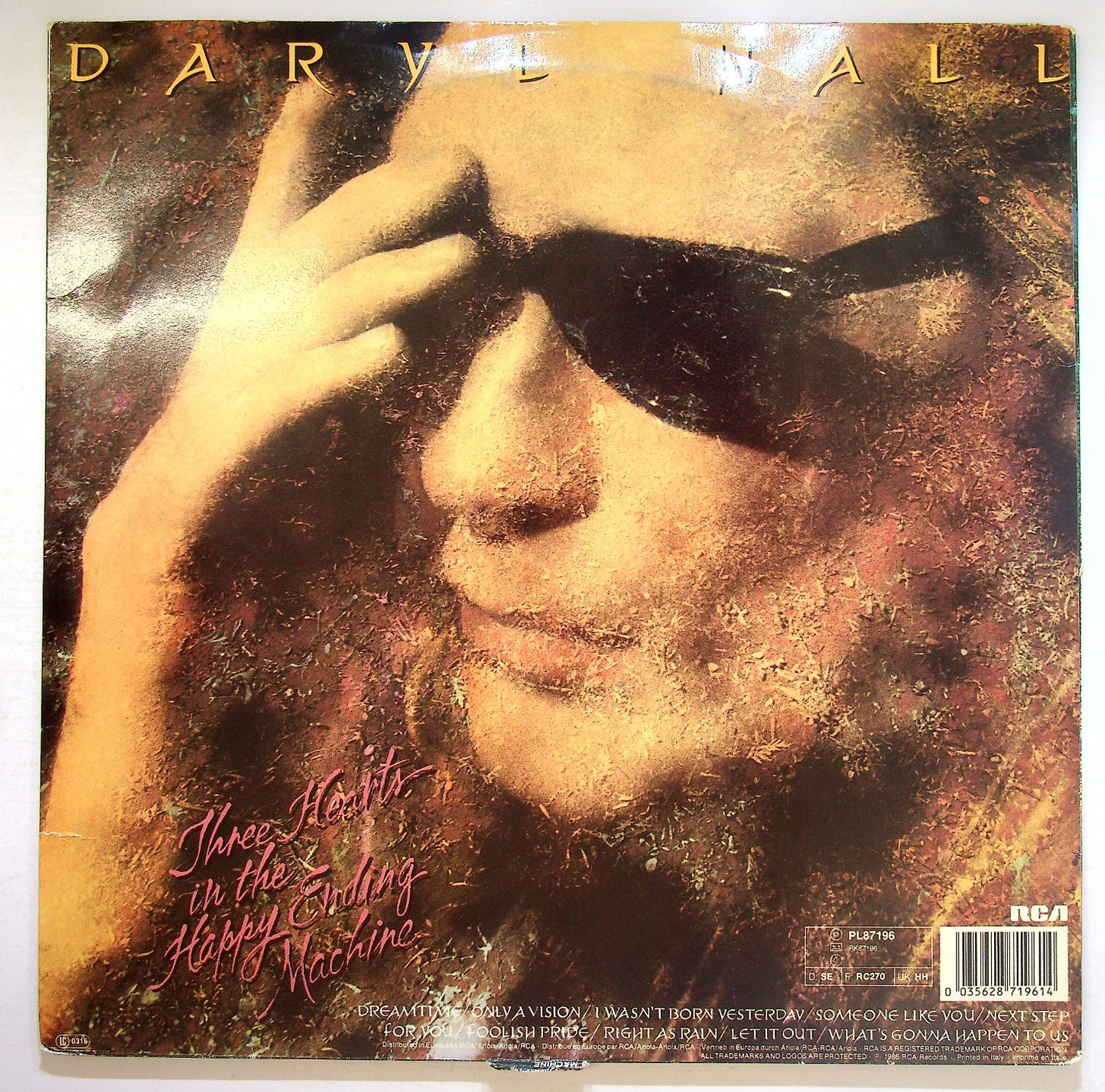 EBOND Daryl Hall - Three Hearts In The Happy Ending Machine Vinile V127028