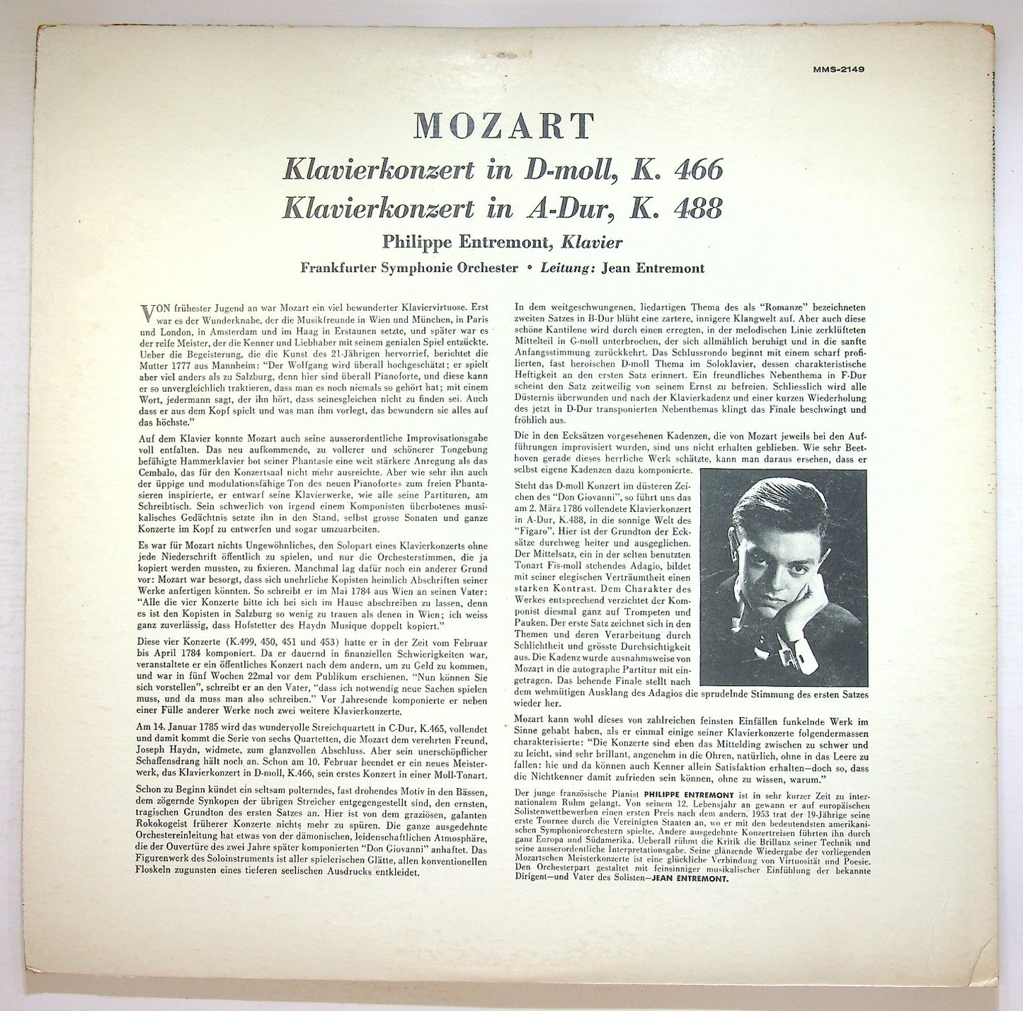 EBOND Mozart - 2 Klavierkonzerte - Klavierkonzert In A-Dur K. 488 Vinile V127056