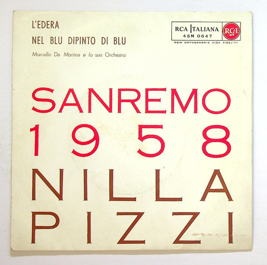 EBOND Nilla Pizzi - L'Edera / Nel Blu Dipinto Di Blu Vinile V128002