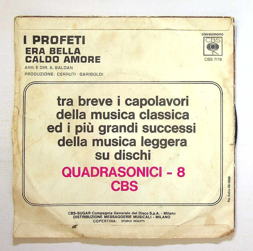 EBOND I Profeti - Era Bella Vinile V128028