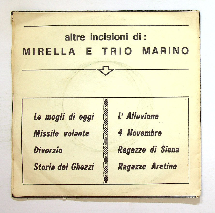 EBOND Mirella E Trio Marino - Il Terremoto Di Sicilia Vinile V128083