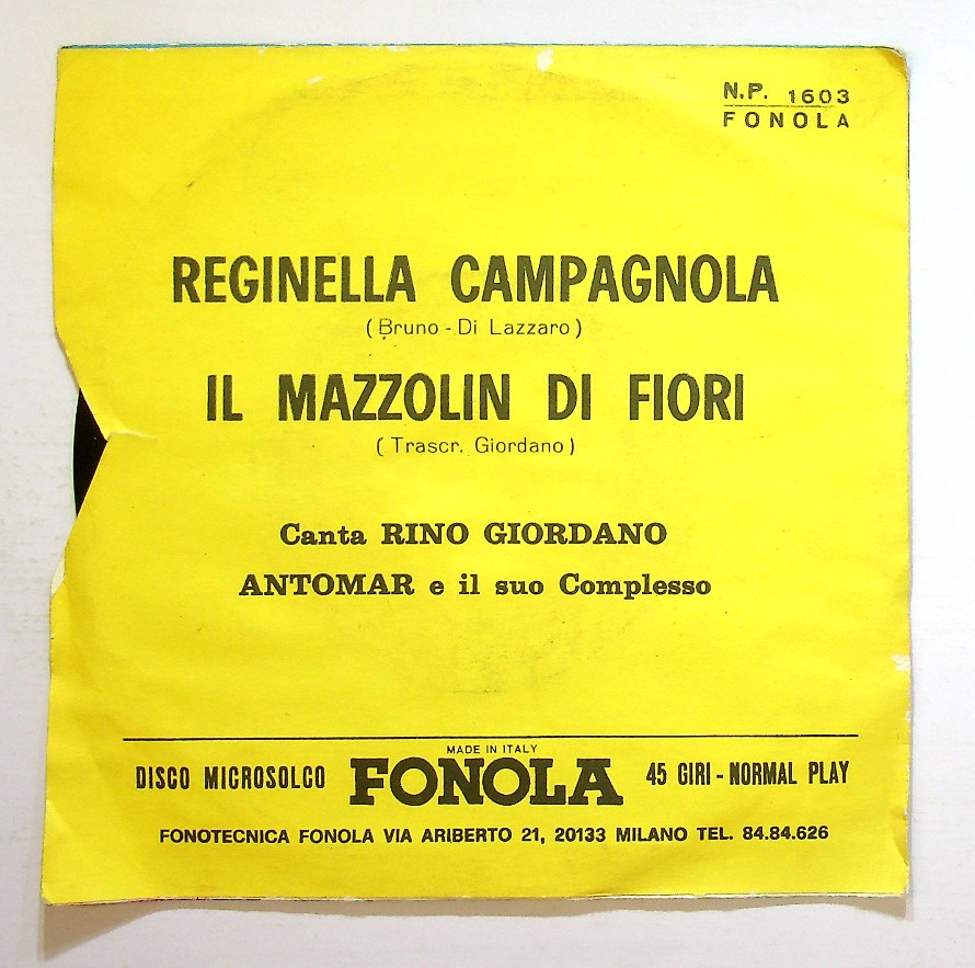 EBOND Reginella Campagnola - Il Mazzolin di Fiori Vinile V128102