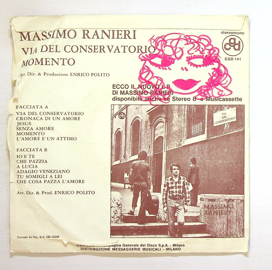 EBOND Massimo Ranieri - Via Del Conservatorio Vinile V128129