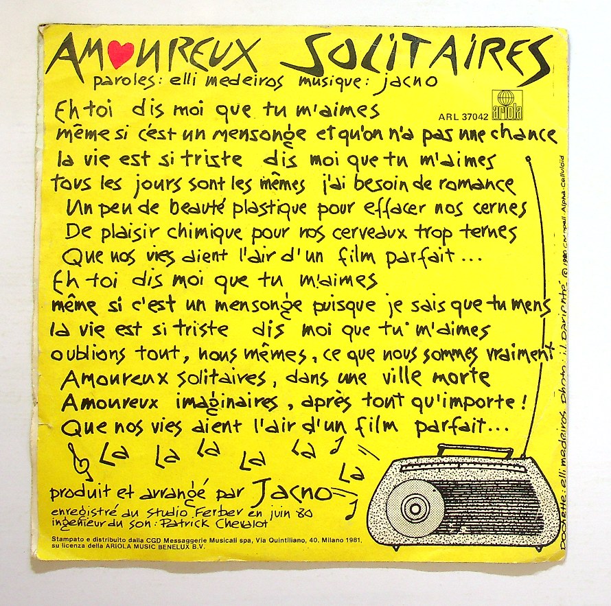 EBOND Lio - Amoureux Solitaires Vinile V129000