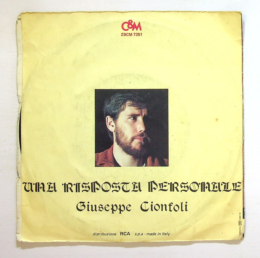 EBOND Giuseppe Cionfoli - Solo Grazie Vinile V129015