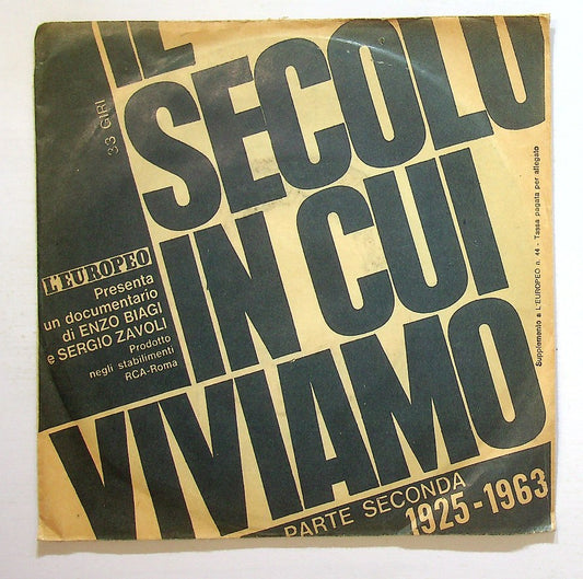 EBOND Enzo Biagi E Sergio Zavoli - Il Secolo In Cui Viviamo Vol 2 Vinile V129018