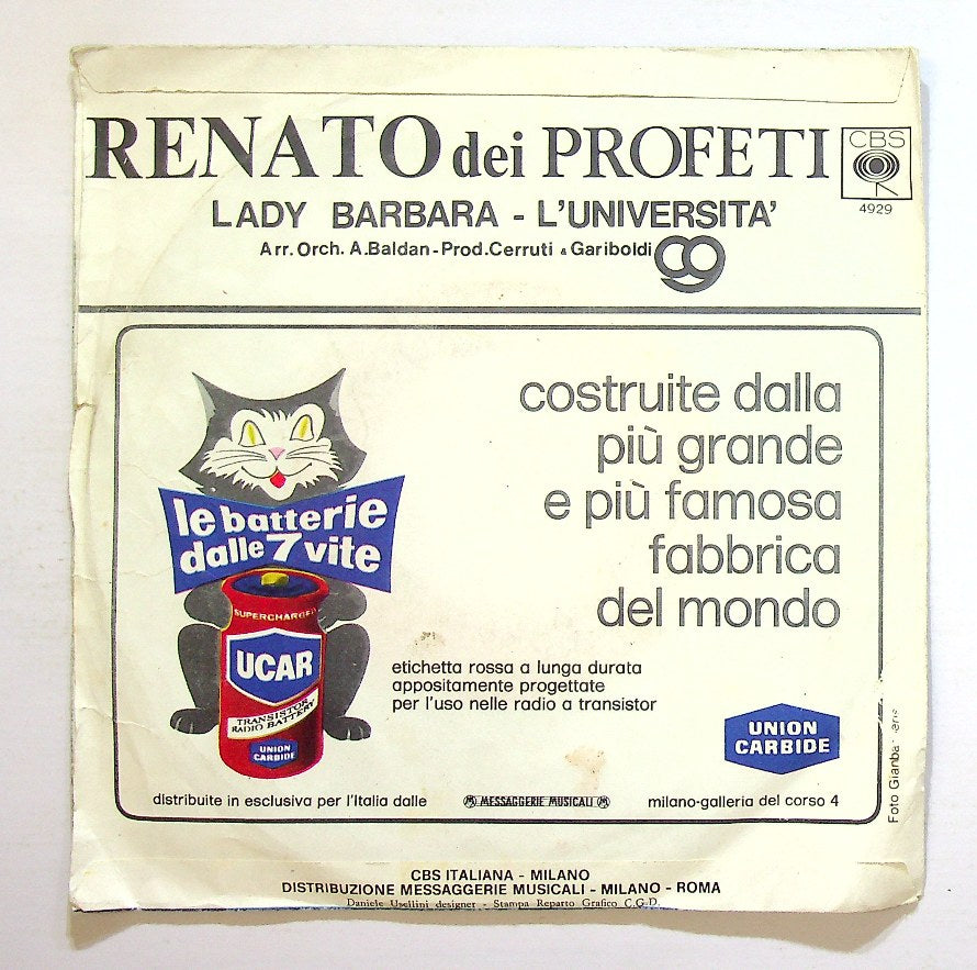 EBOND Renato Dei Profeti - Lady Barbara Vinile V129023