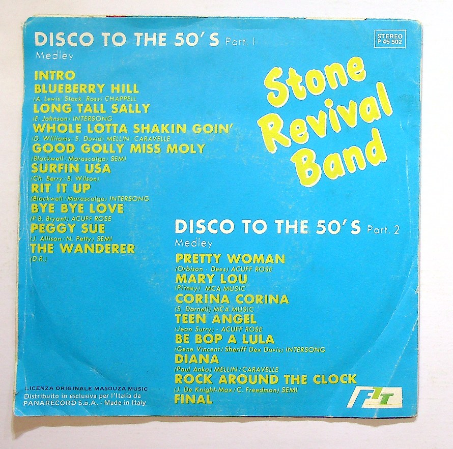 EBOND Stone Revival Band - Disco To The 50's Vinile V129047