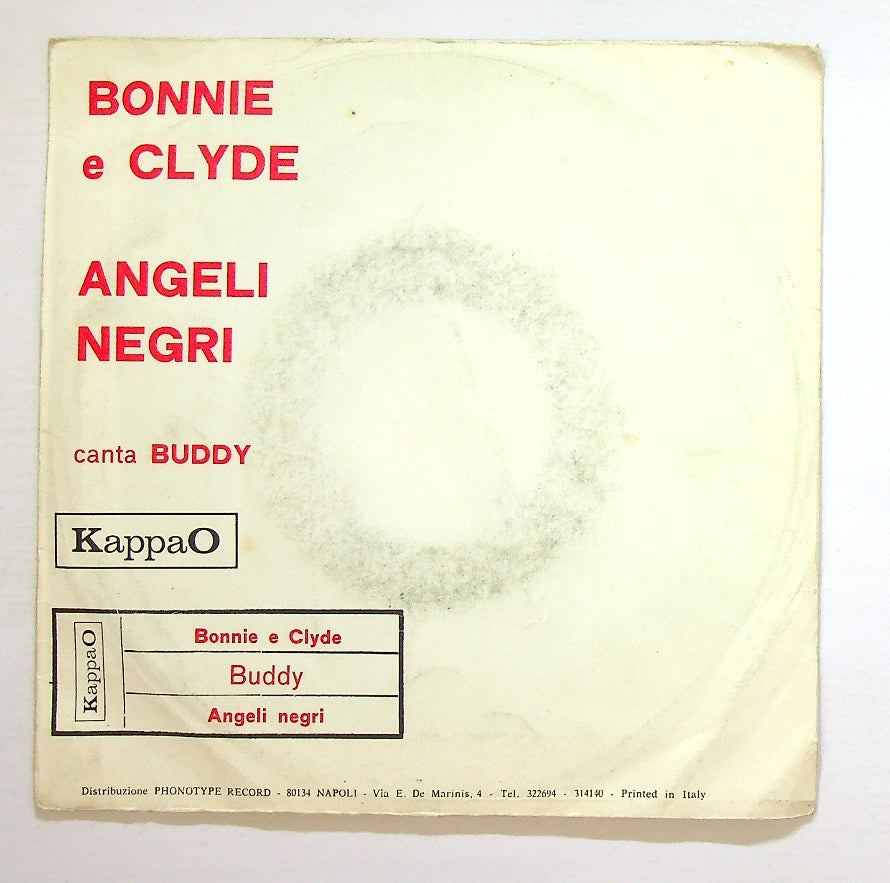 EBOND Buddy - Bonnie e Clyde / Angeli Negri Vinile V129053