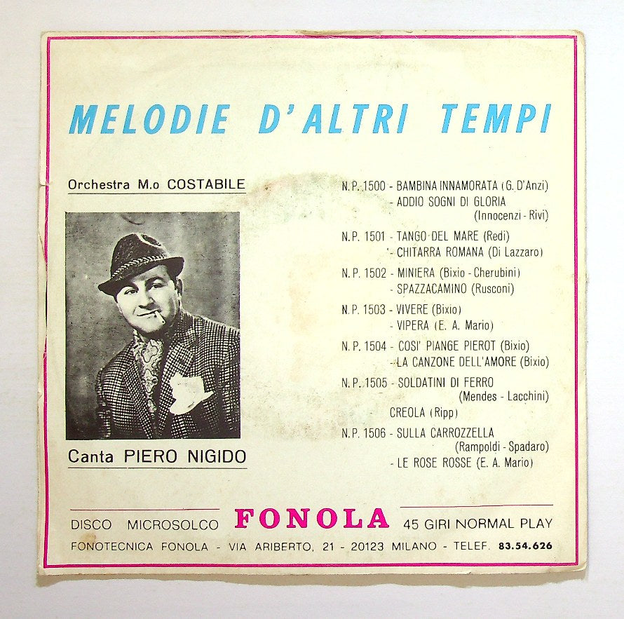 EBOND Piero Nigido - Chitarra Romana / Tango Del Mare Vinile V129063