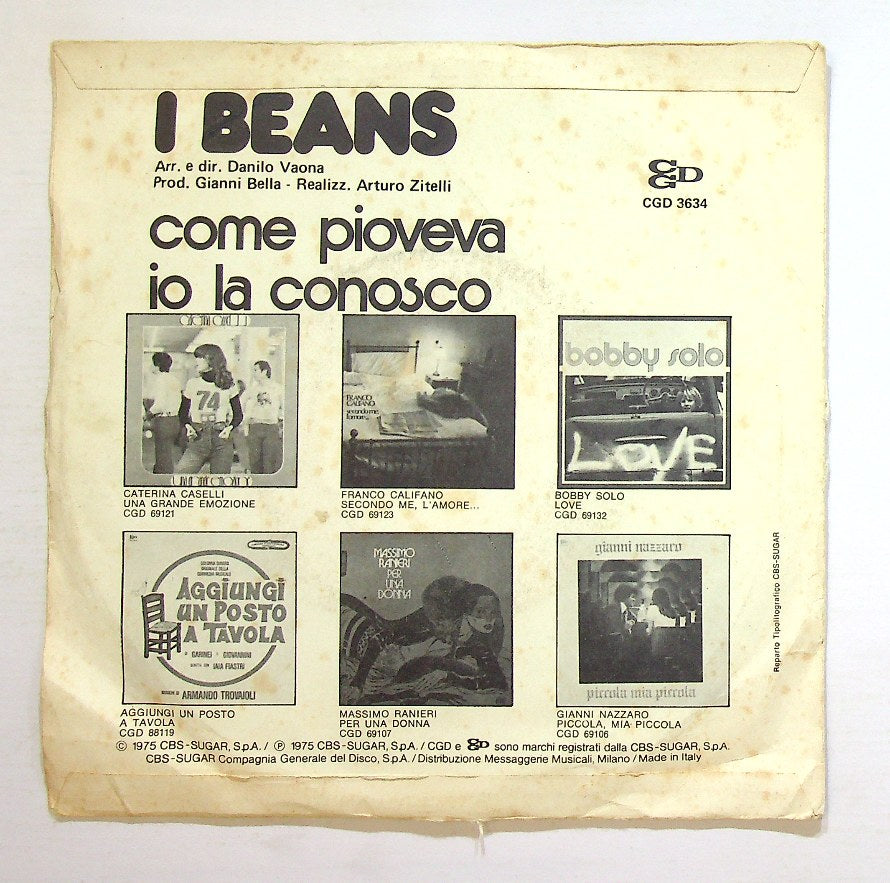 EBOND I Beans - Come Pioveva Vinile V129085