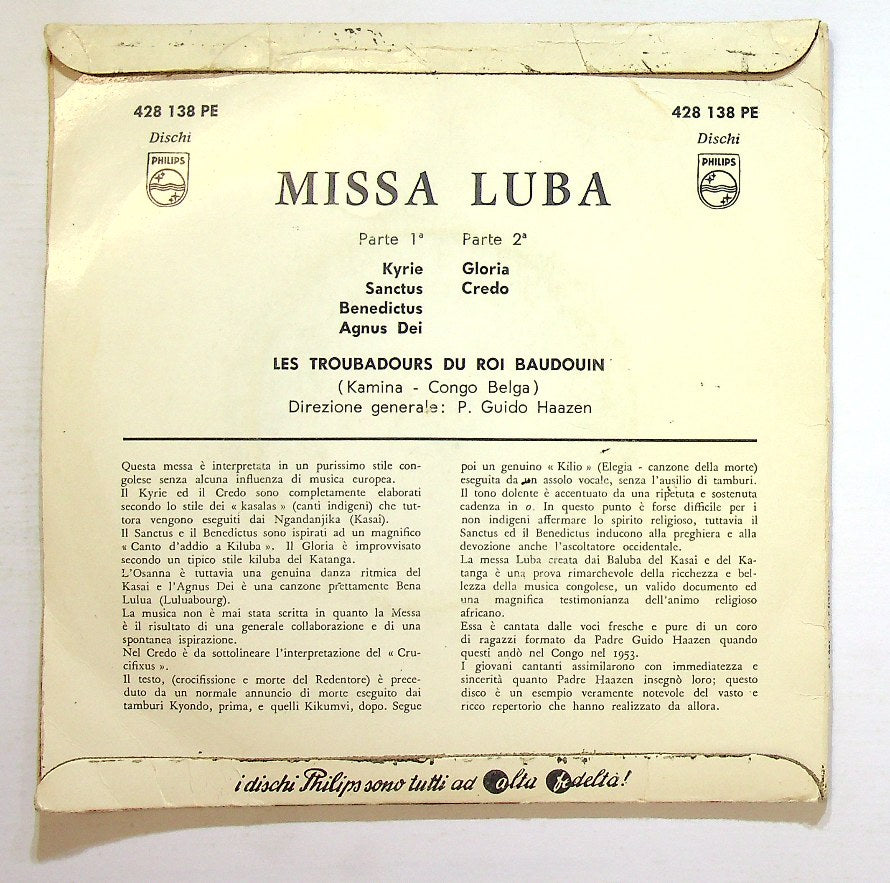 EBOND Les Troubadours Du Roi Baudouin - Missa Luba Vinile V129100